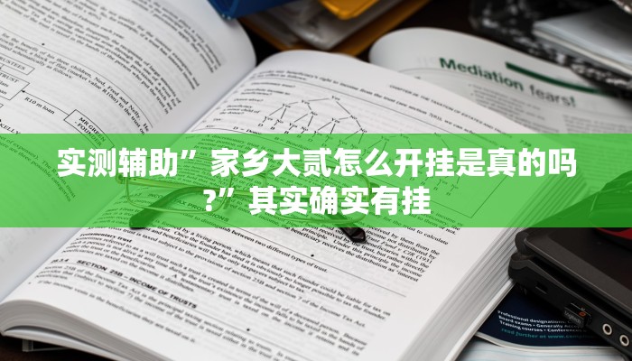 实测辅助”家乡大贰怎么开挂是真的吗?”其实确实有挂