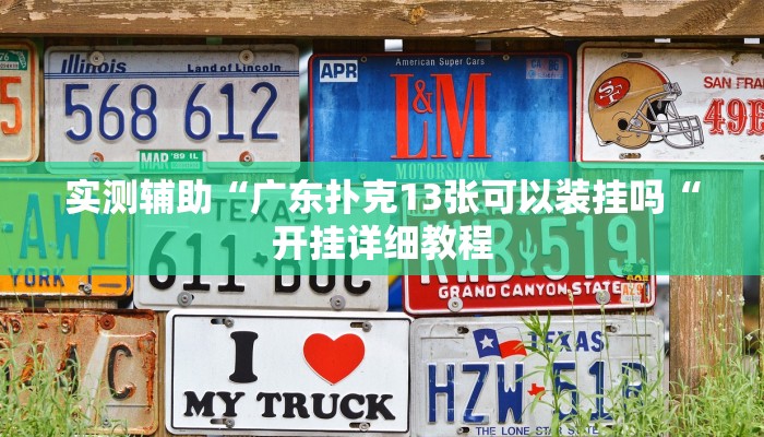 实测辅助“广东扑克13张可以装挂吗“开挂详细教程