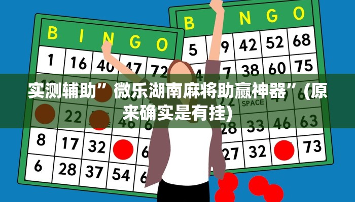 实测辅助”微乐湖南麻将助赢神器”(原来确实是有挂)