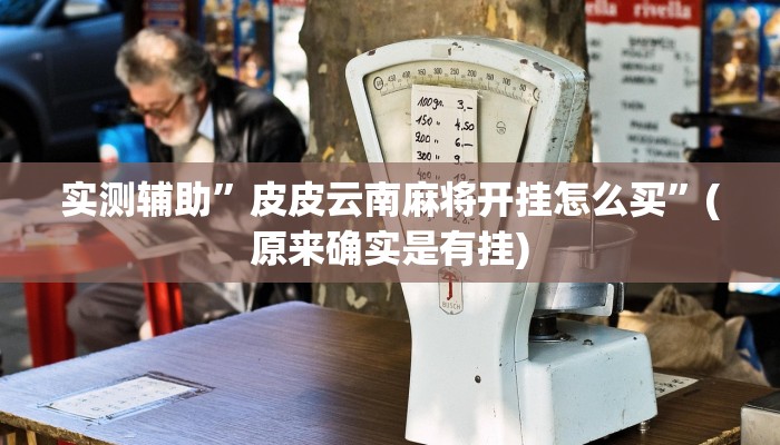 实测辅助”皮皮云南麻将开挂怎么买”(原来确实是有挂)
