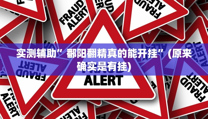 实测辅助”鄱阳翻精真的能开挂”(原来确实是有挂)