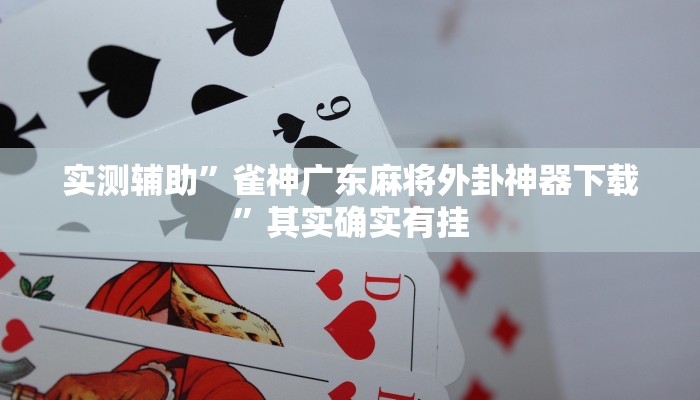 实测辅助”雀神广东麻将外卦神器下载”其实确实有挂