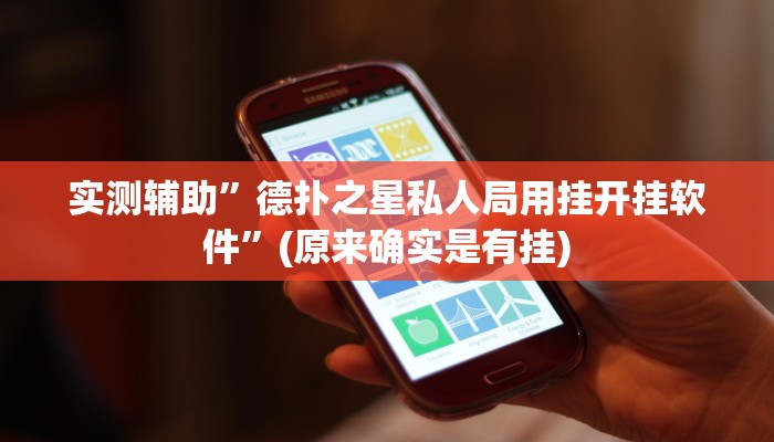实测辅助”AApoker助赢神器”(原来确实是有挂)