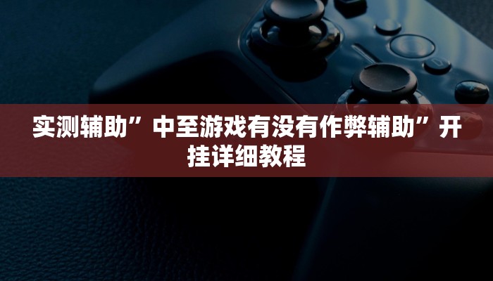实测辅助”中至游戏有没有作弊辅助”开挂详细教程