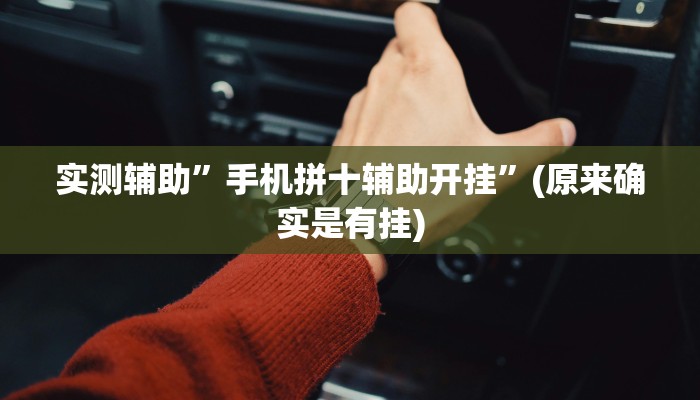 实测辅助”手机拼十辅助开挂”(原来确实是有挂)