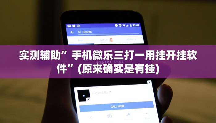 实测辅助”手机微乐三打一用挂开挂软件”(原来确实是有挂)