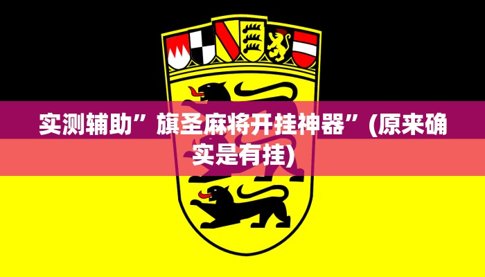 实测辅助”旗圣麻将开挂神器”(原来确实是有挂)