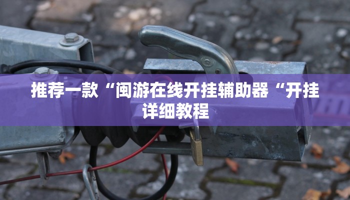 推荐一款“闽游在线开挂辅助器“开挂详细教程