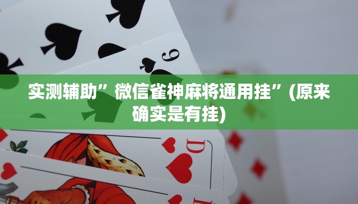 实测辅助”秦皇岛麻将用挂开挂软件”(原来确实是有挂)