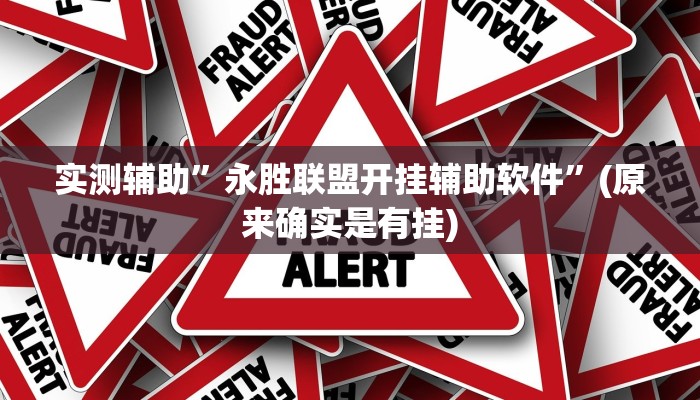 实测辅助”永胜联盟开挂辅助软件”(原来确实是有挂)