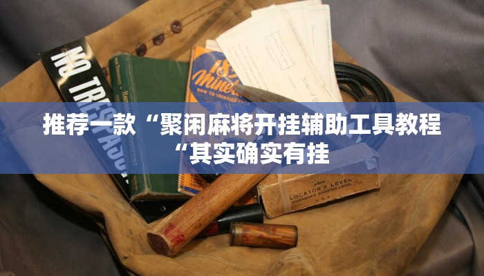 推荐一款“聚闲麻将开挂辅助工具教程“其实确实有挂