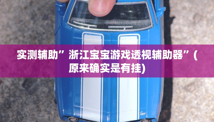 实测辅助”浙江宝宝游戏透视辅助器”(原来确实是有挂)