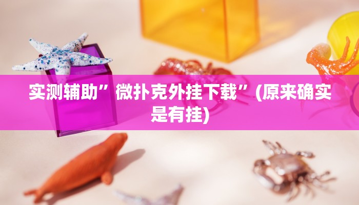 实测辅助”微扑克外挂下载”(原来确实是有挂)