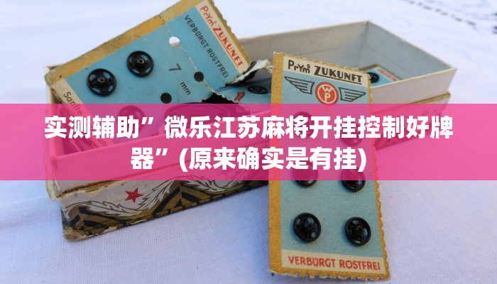 实测辅助”微乐江苏麻将开挂控制好牌器”(原来确实是有挂)