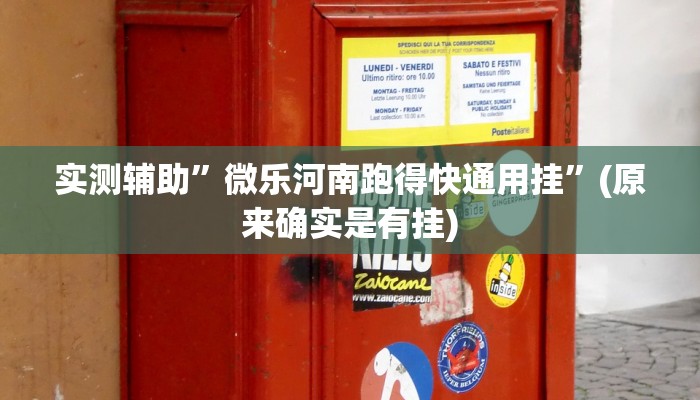 实测辅助”微乐河南跑得快通用挂”(原来确实是有挂)