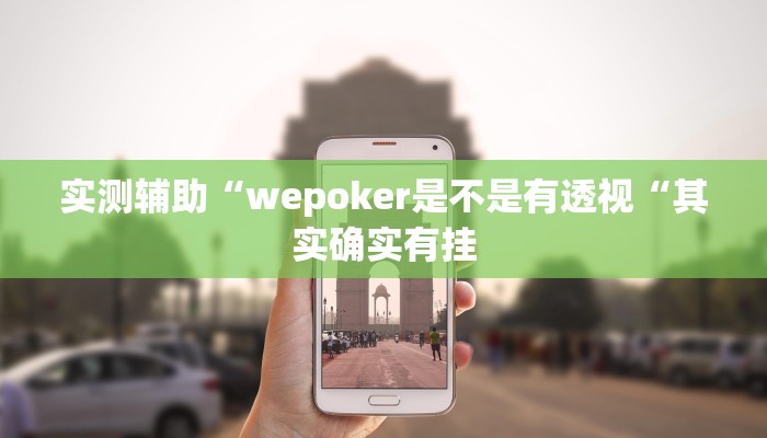实测辅助“wepoker是不是有透视“其实确实有挂