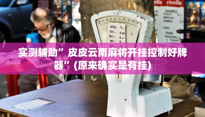 实测辅助”皮皮云南麻将开挂控制好牌器”(原来确实是有挂)