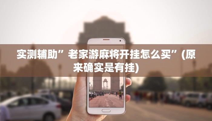 实测辅助”老家游麻将开挂怎么买”(原来确实是有挂)