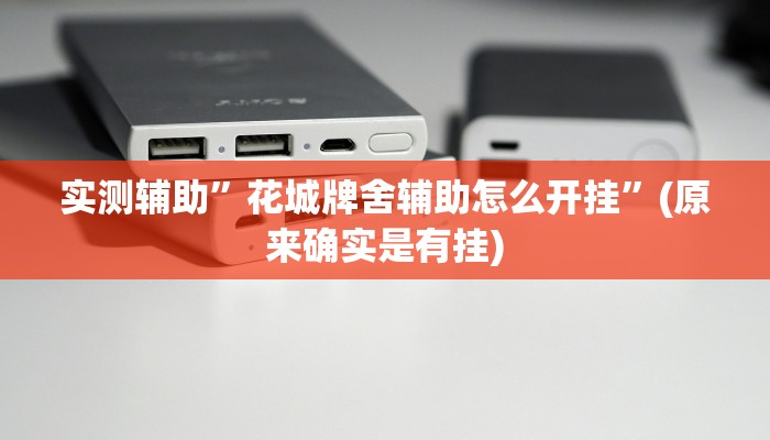 实测辅助”花城牌舍辅助怎么开挂”(原来确实是有挂)