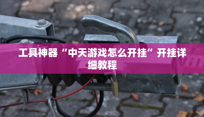 工具神器“中天游戏怎么开挂”开挂详细教程