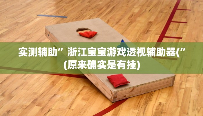 实测辅助”浙江宝宝游戏透视辅助器(”(原来确实是有挂)