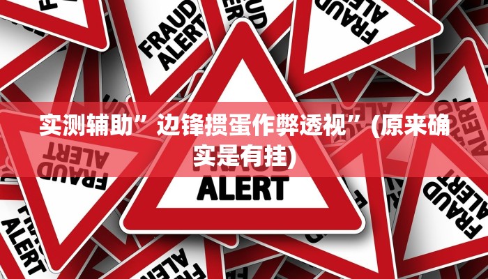 实测辅助”边锋掼蛋作弊透视”(原来确实是有挂)