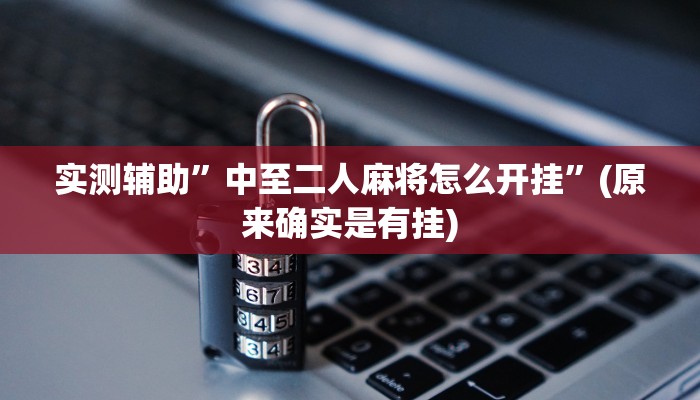 实测辅助”中至二人麻将怎么开挂”(原来确实是有挂)