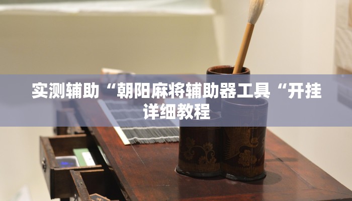 实测辅助“朝阳麻将辅助器工具“开挂详细教程
