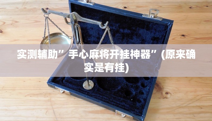 实测辅助”手心麻将开挂神器”(原来确实是有挂)