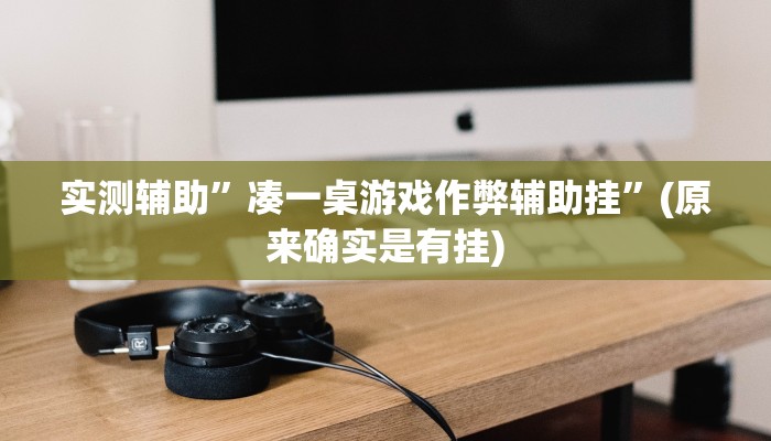 实测辅助”凑一桌游戏作弊辅助挂”(原来确实是有挂)