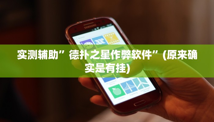 实测辅助”德扑之星作弊软件”(原来确实是有挂)