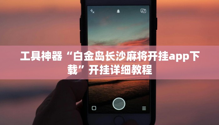 工具神器“白金岛长沙麻将开挂app下载”开挂详细教程