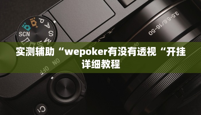 实测辅助“wepoker有没有透视“开挂详细教程