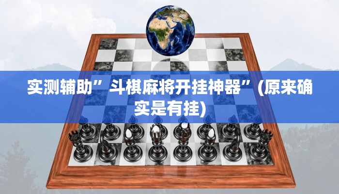 实测辅助”斗棋麻将开挂神器”(原来确实是有挂)