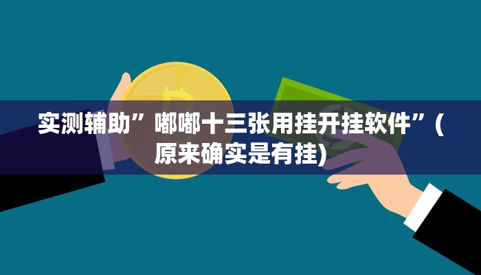 实测辅助”嘟嘟十三张用挂开挂软件”(原来确实是有挂)