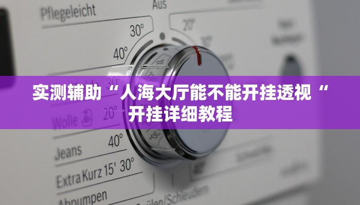 实测辅助“人海大厅能不能开挂透视“开挂详细教程