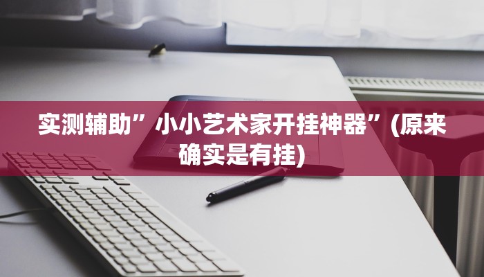 实测辅助”小小艺术家开挂神器”(原来确实是有挂)