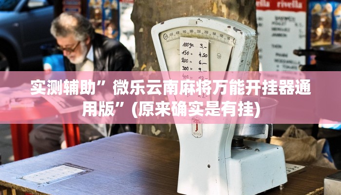 实测辅助”微乐云南麻将万能开挂器通用版”(原来确实是有挂)