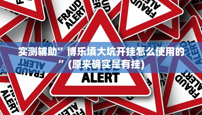 实测辅助”博乐填大坑开挂怎么使用的”(原来确实是有挂)