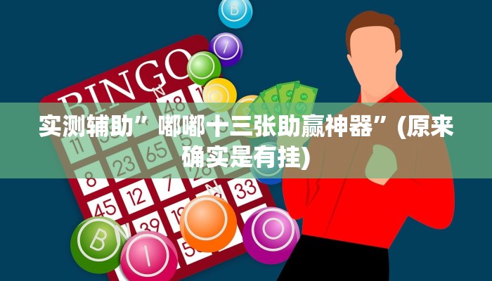 实测辅助”嘟嘟十三张助赢神器”(原来确实是有挂)