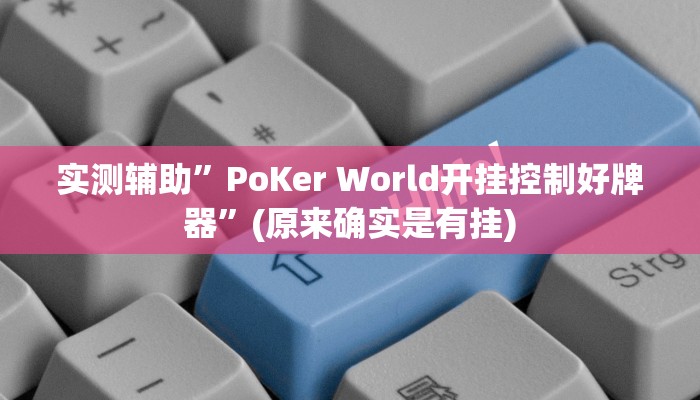 实测辅助”PoKer World开挂控制好牌器”(原来确实是有挂)