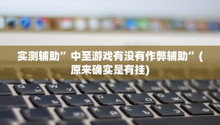 实测辅助”中至游戏有没有作弊辅助”(原来确实是有挂)